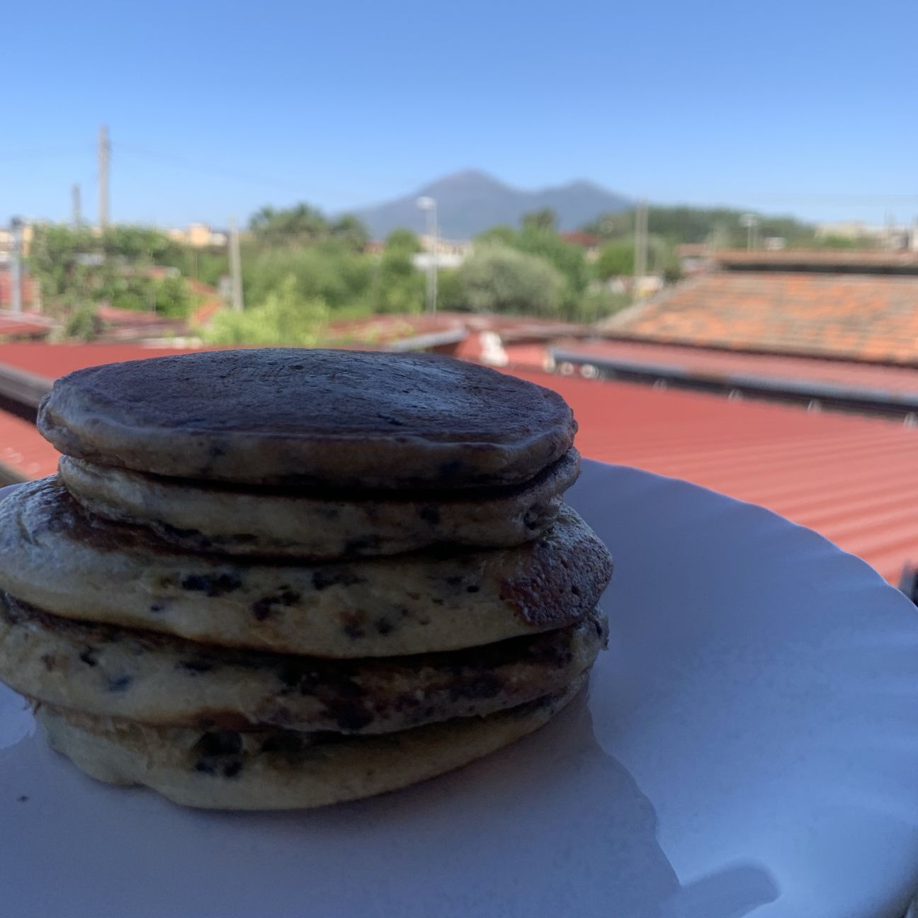 PANCAKE CON GOCCE DI CIOCCOLATO