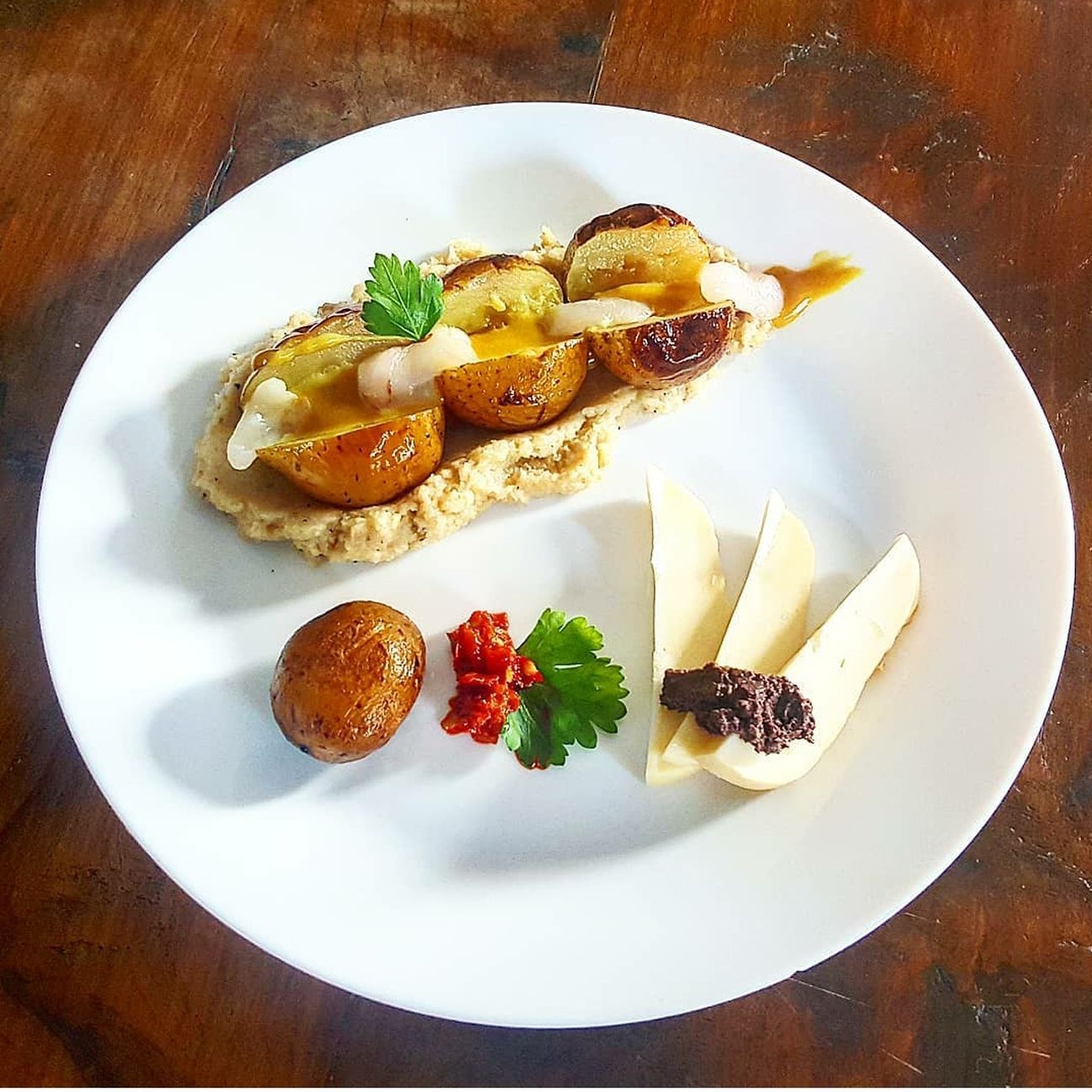 Patate al prosecco Topinambur e Lichis