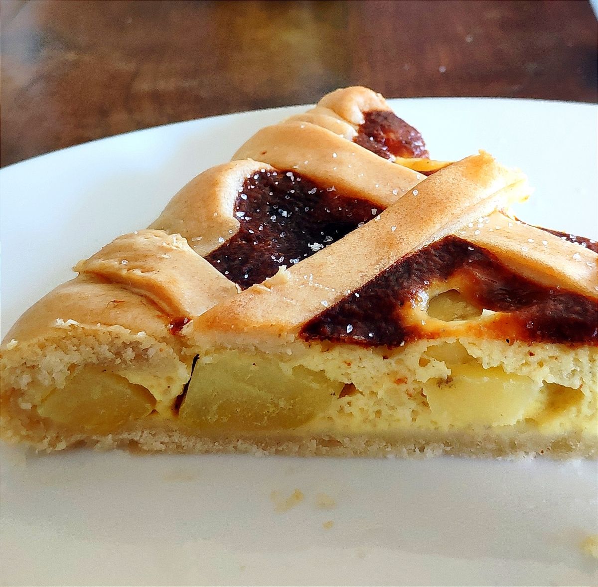Crostata di patate e crema di Parmigiano