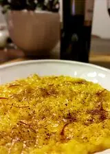 Ricetta Risotto allo Zafferano con polvere di Liquirizia