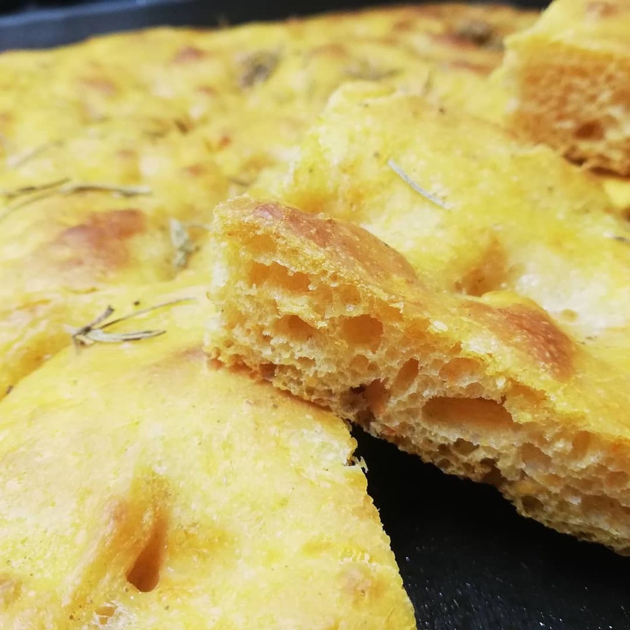 Focaccia con la zucca