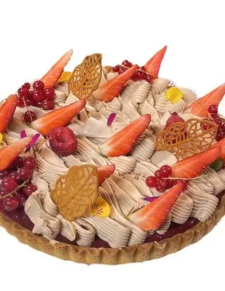 Ricetta Crostata con gele’ ai frutti rossi e namelaka al caramello di davidecomazzipastrychef