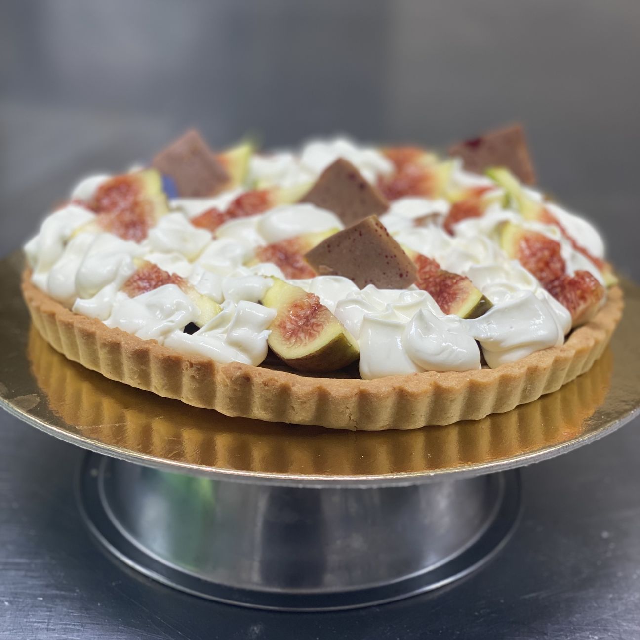 Crostata fichi e cioccolato bianco e caramello salato
