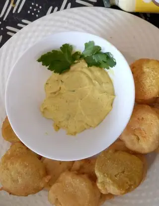 Ricetta Frittelle di ceci,patate e gamberi con maionese al curry di idilelio79