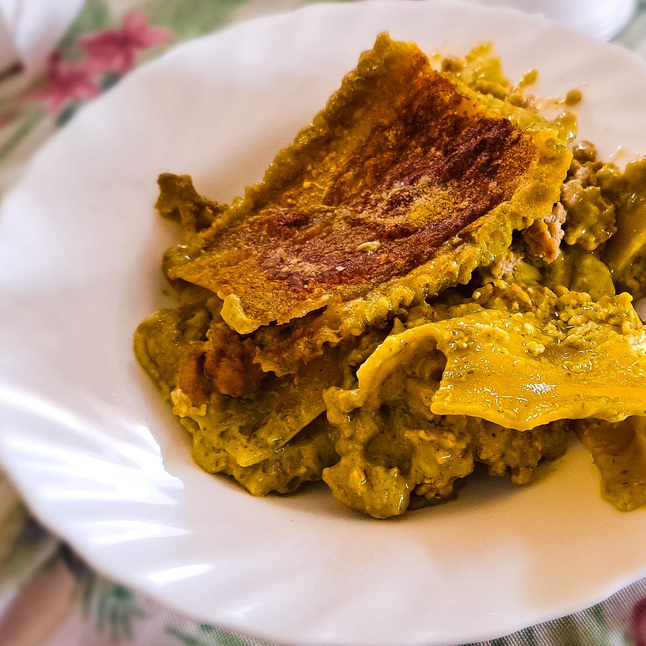 Lasagna al Pesto con Besciamella