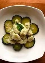 Ricetta Gnocchi di patate in crema di zucchine.