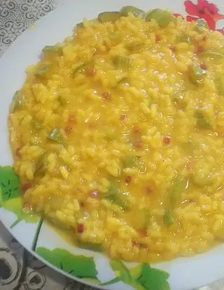 Ricetta Risotto zucchine speck e zafferano di Giusylovecooking