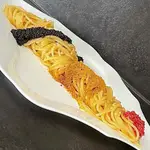 Ricetta Spaghetti al limone con uova di lompo e bottarga