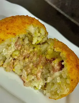 Ricetta Arancini pistacchio, mortadella e burrata di unaforchettadigitale