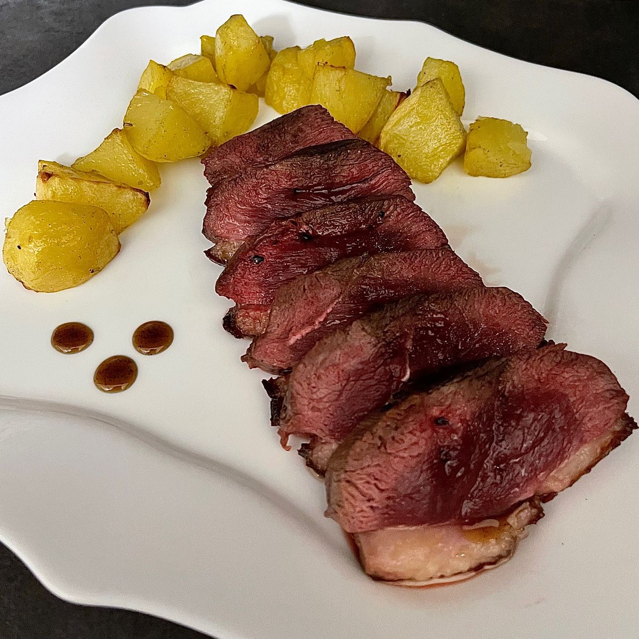 Petto d’anatra con patate