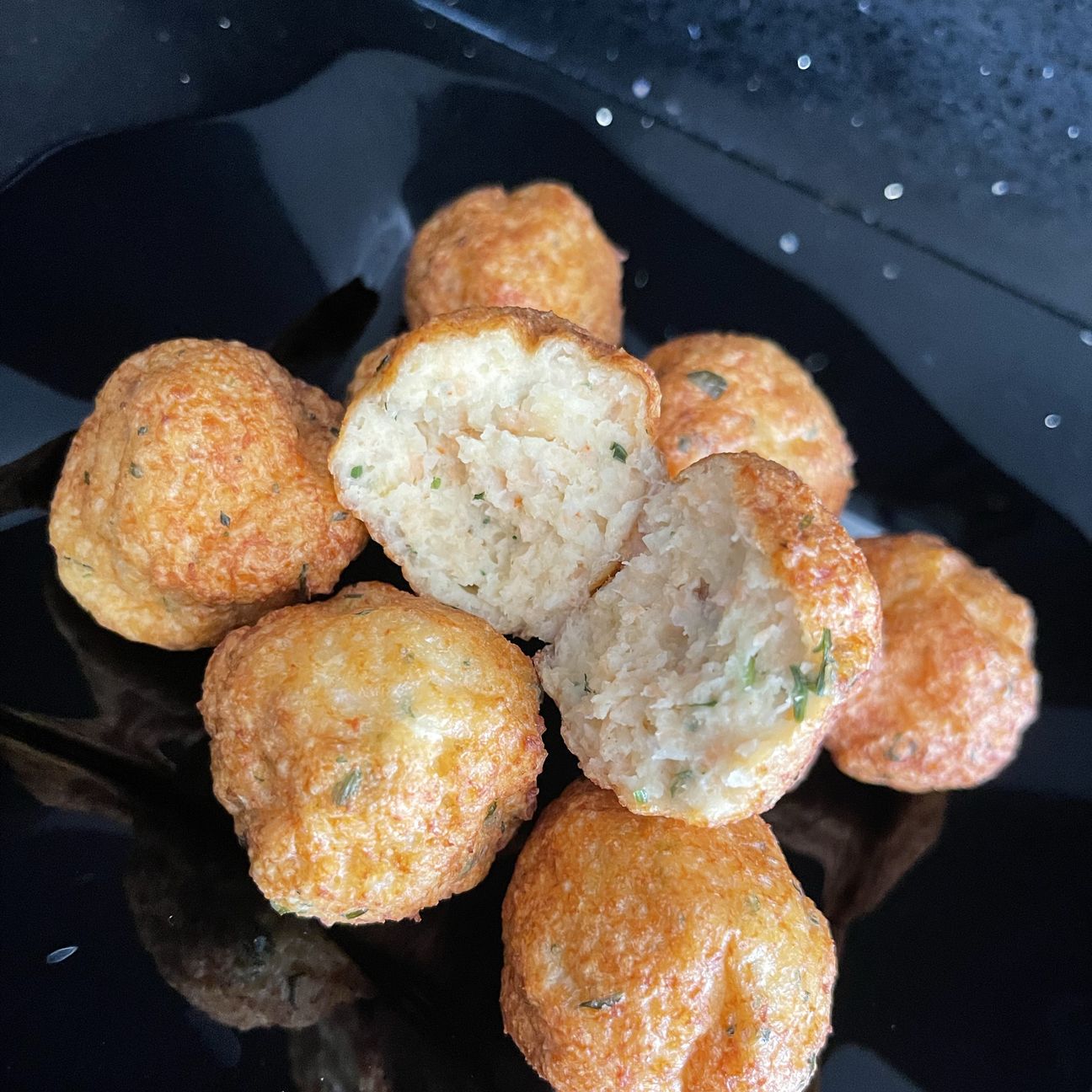 Polpette gamberi e salmone