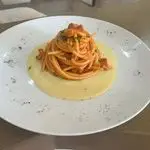 Ricetta Spaghettone di Gragnano con totani della costiera crema di patate e aroma di caffè