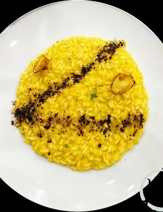 Ricetta Risotto zucca, birra, liquirizia e chips topinambur di savianonunzio