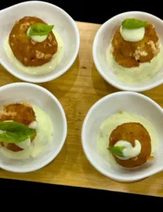 Ricetta Polpette di baccalà con maionese istantanea al basilico di savianonunzio