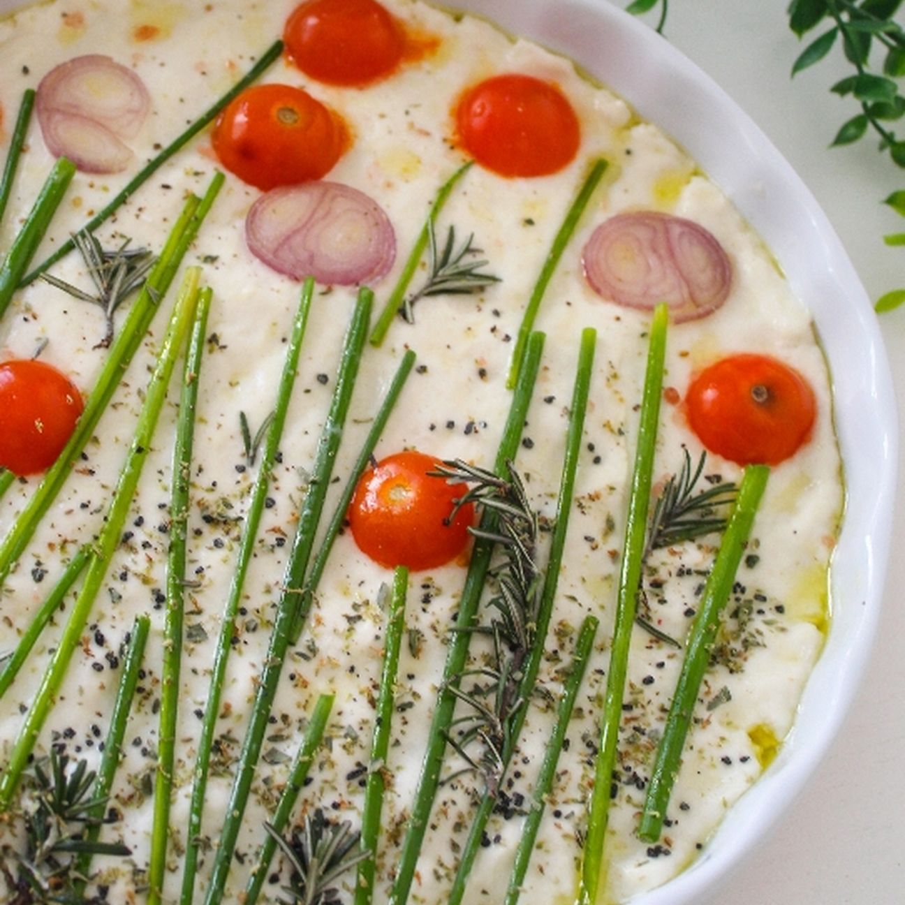 Focaccia primavera senza glutine