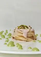 Ricetta Spaghetti mortadella e pistacchio