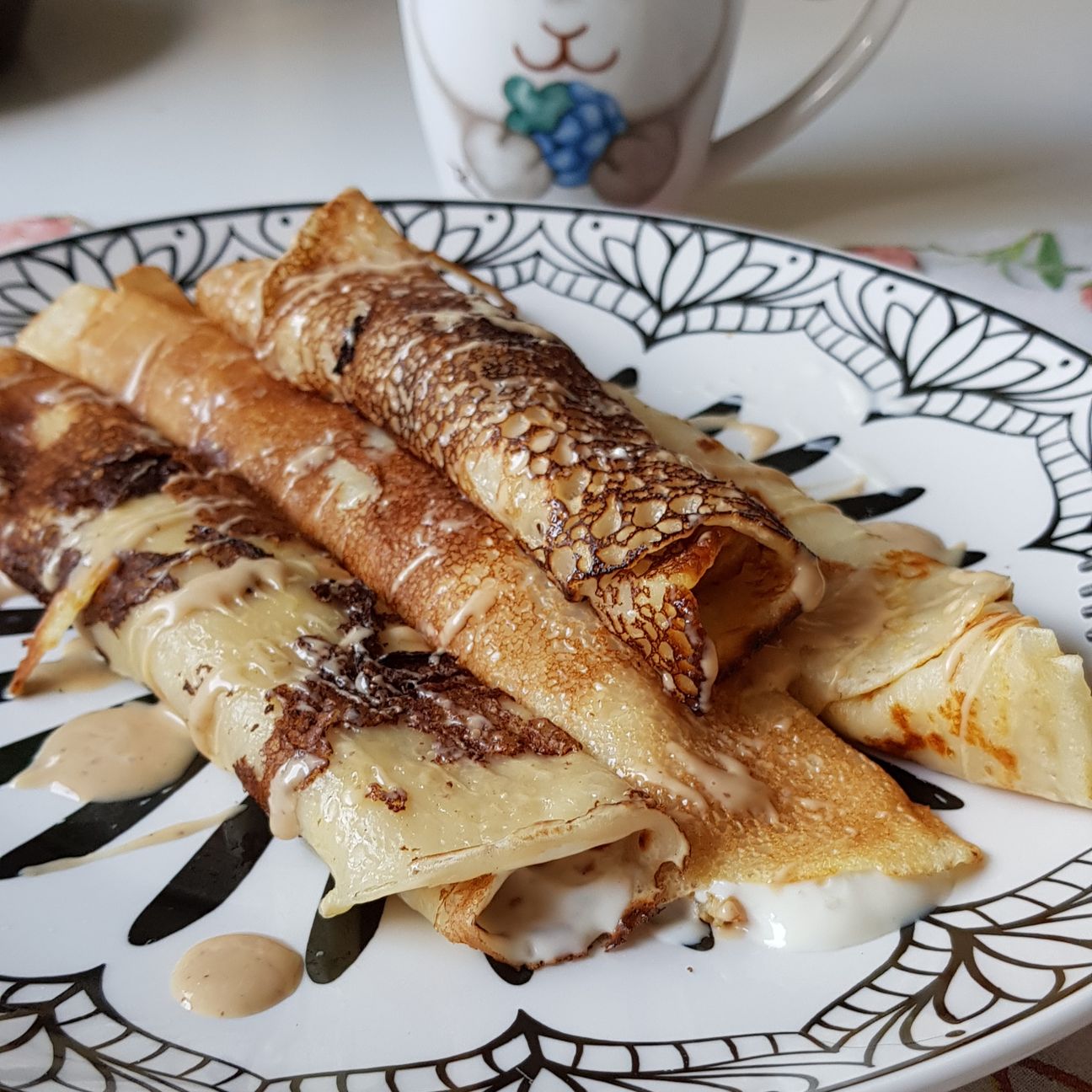 Crepes senza uova allo yogurt greco