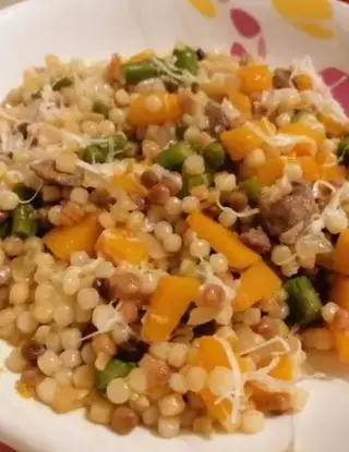 Ricetta Fregola sarda con zucca e asparagi di annamariaincucina