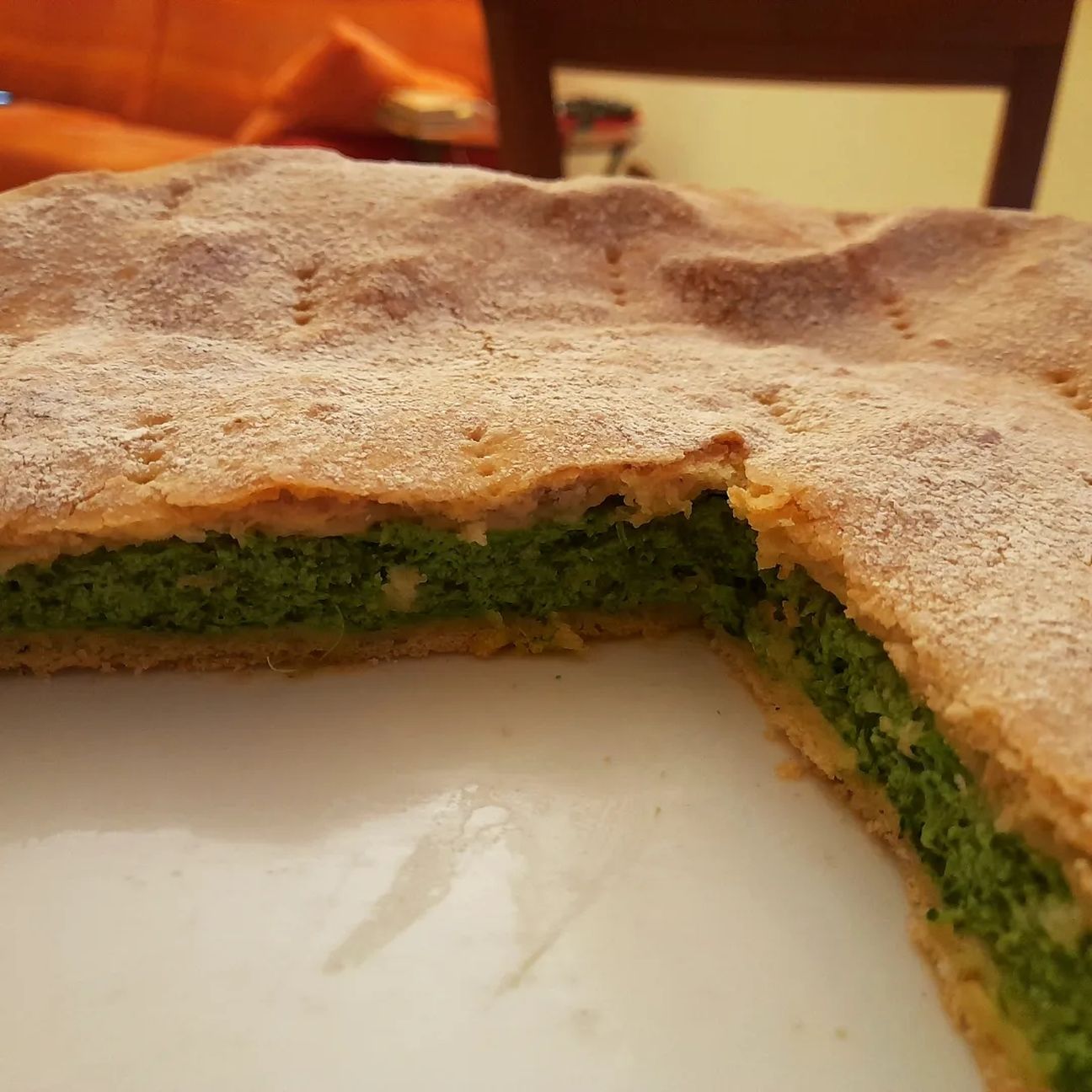 Pizza rustica con ricotta e spinaci