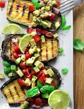 Ricetta Melanzane grigliate con dadolata di verdure di annamariaincucina