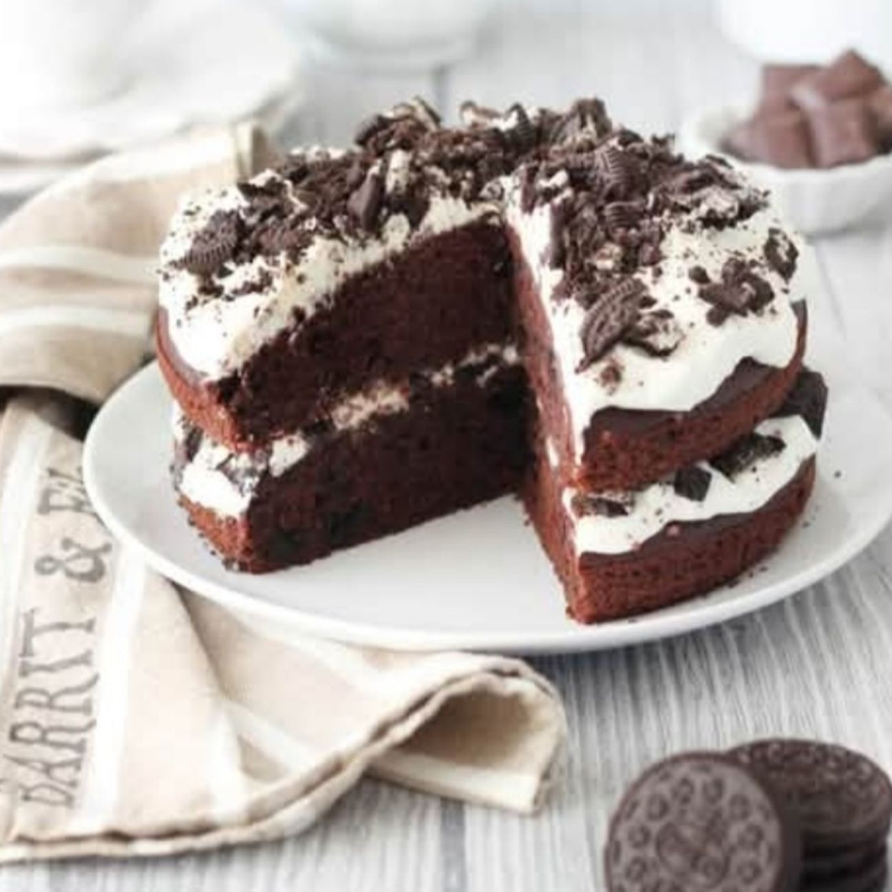 Torta al cioccolato e oreo