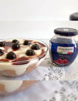 Ricetta Dolce con crema al latte e amarene di iris.costanzo7