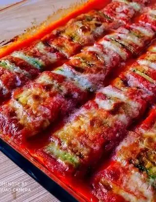 Ricetta Cannelloni di zucchine farciti con ricotta prosciutto e mozzarella! di ilaria416