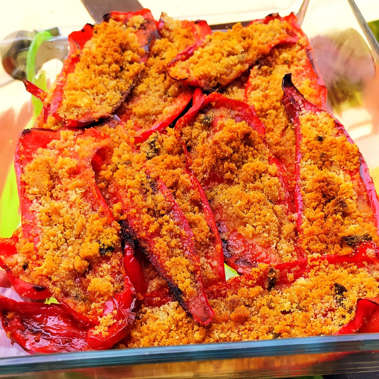 Peperoni gratinati in forno!
