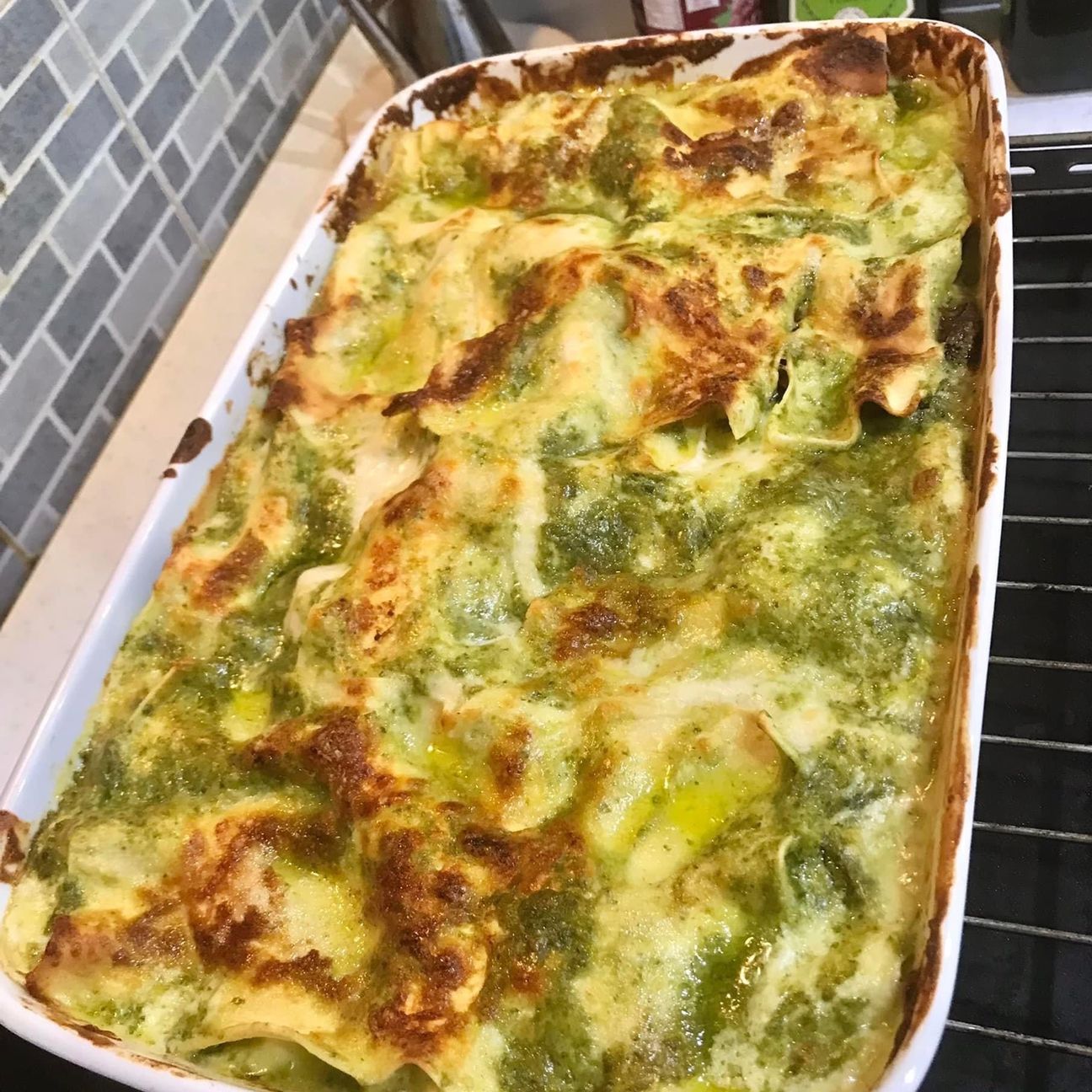 Lasagne con pesto 🌿 e melanzane 🍆