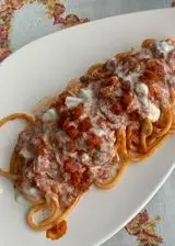 Ricetta Bucatini ragù di salsiccia e crema di gorgonzola