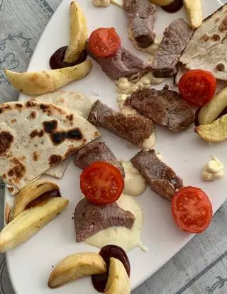 Ricetta Bocconcini di filetto al pepe verde e maionese Calvé con patate al forno e salsa barbecue Calvé di fraric84