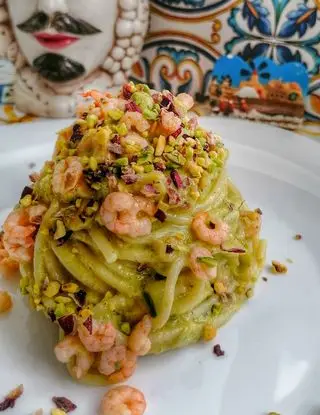 Ricetta Pesto di avocado, gamberetti e pistacchi di cristinaeffe_