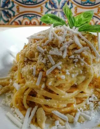 Ricetta Spaghetti con pesto di datterini gialli e ricotta salata di cristinaeffe_