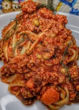 Ricetta Fettuccine con ragù alla Siciliana