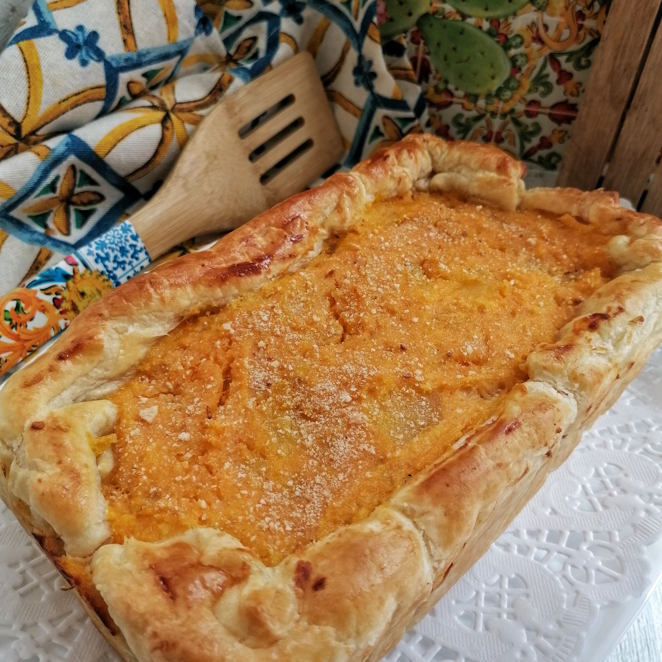 Torta salata zucca e patate