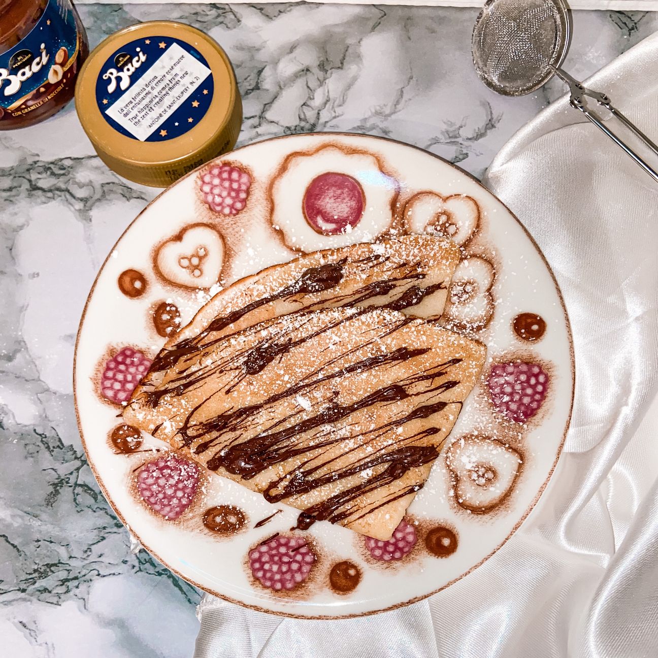 Crêpes senza glutine con crema ai baci 💋