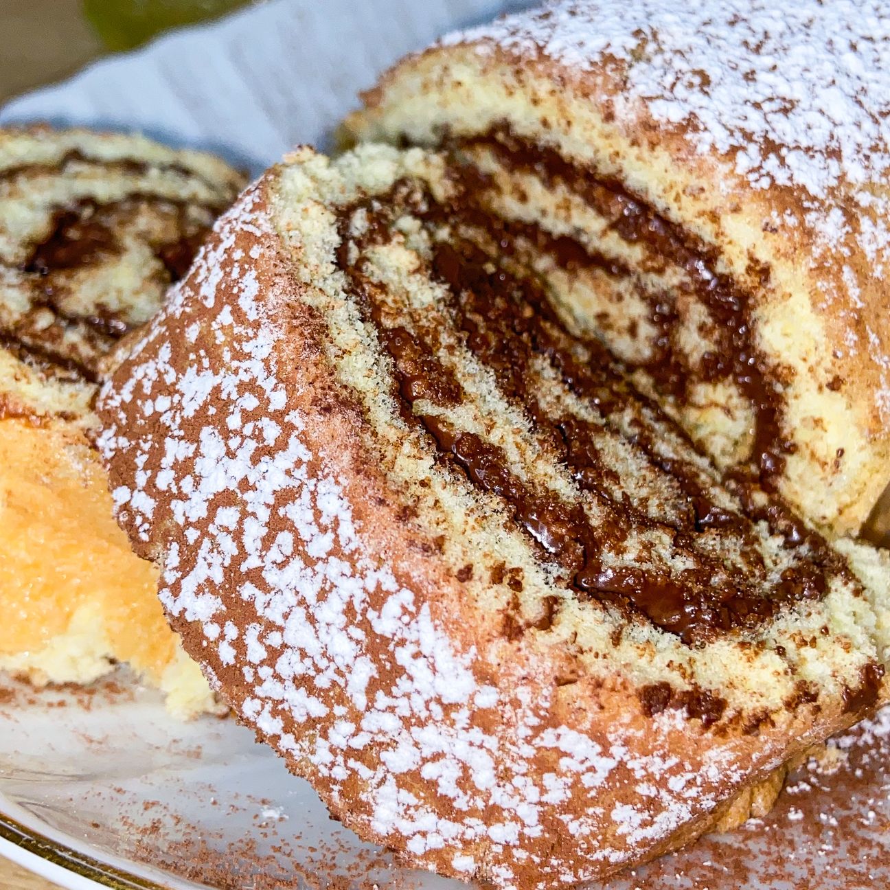 Rotolo con crema al cioccolato senza glutine