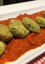 Ricetta Polpette di spinaci e ricotta e salsa di pomodoro