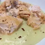 Ricetta Crema di patate e porro e salmone