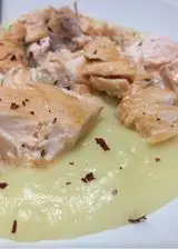 Ricetta Crema di patate e porro e salmone