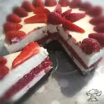 Ricetta Cheesecake con gelatina alle fragole