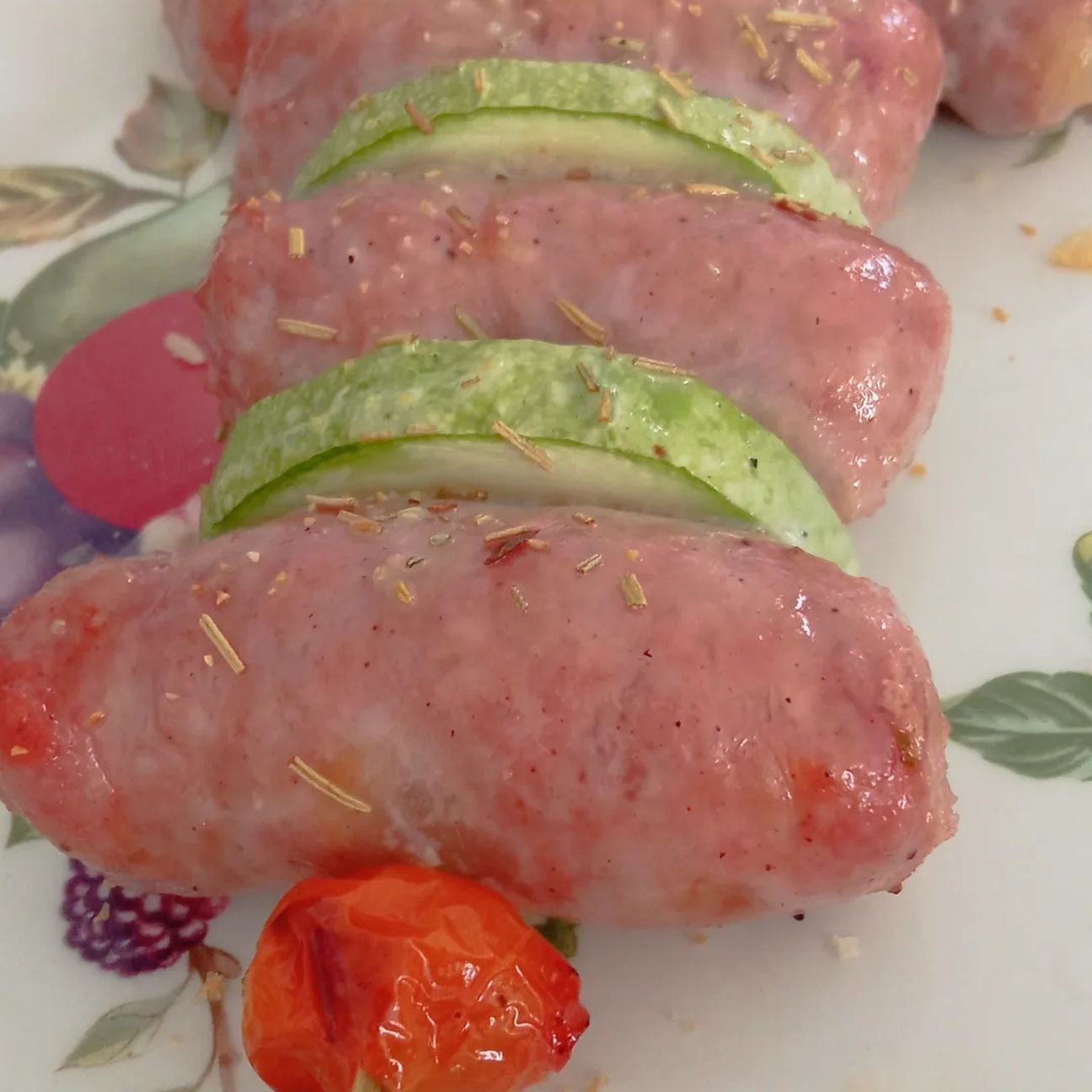 Spiedini di salsiccia zucchine e pomodorini 😋
