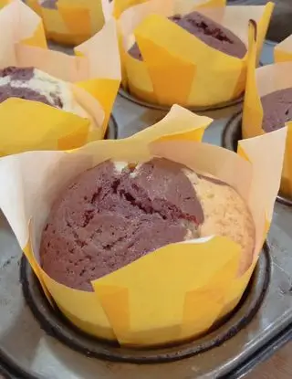 Ricetta Muffin marmorizzati.... soffici dolci alla vaniglia cioccolato e yogurt di angela876