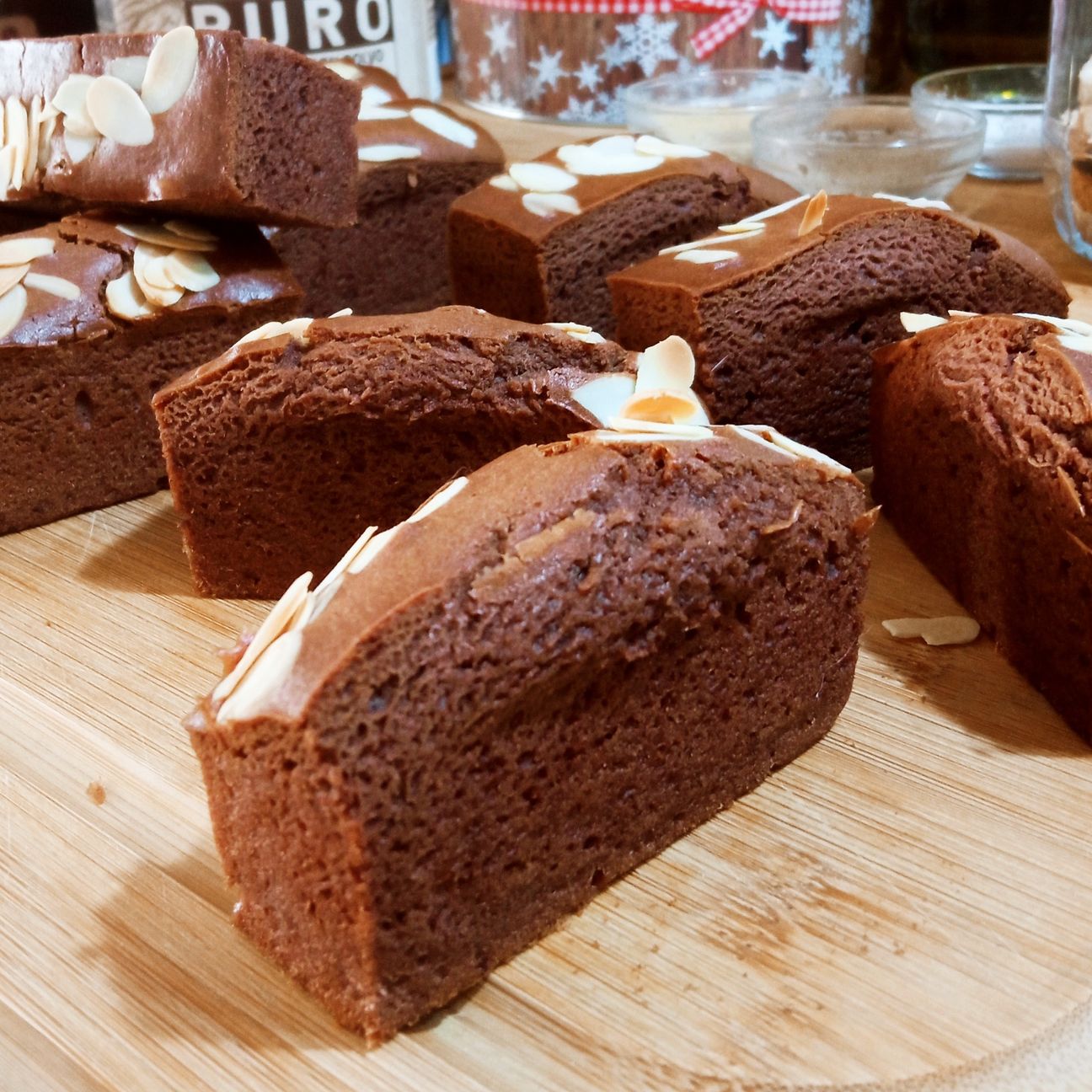 Mini plumcake al cioccolato con farina di riso