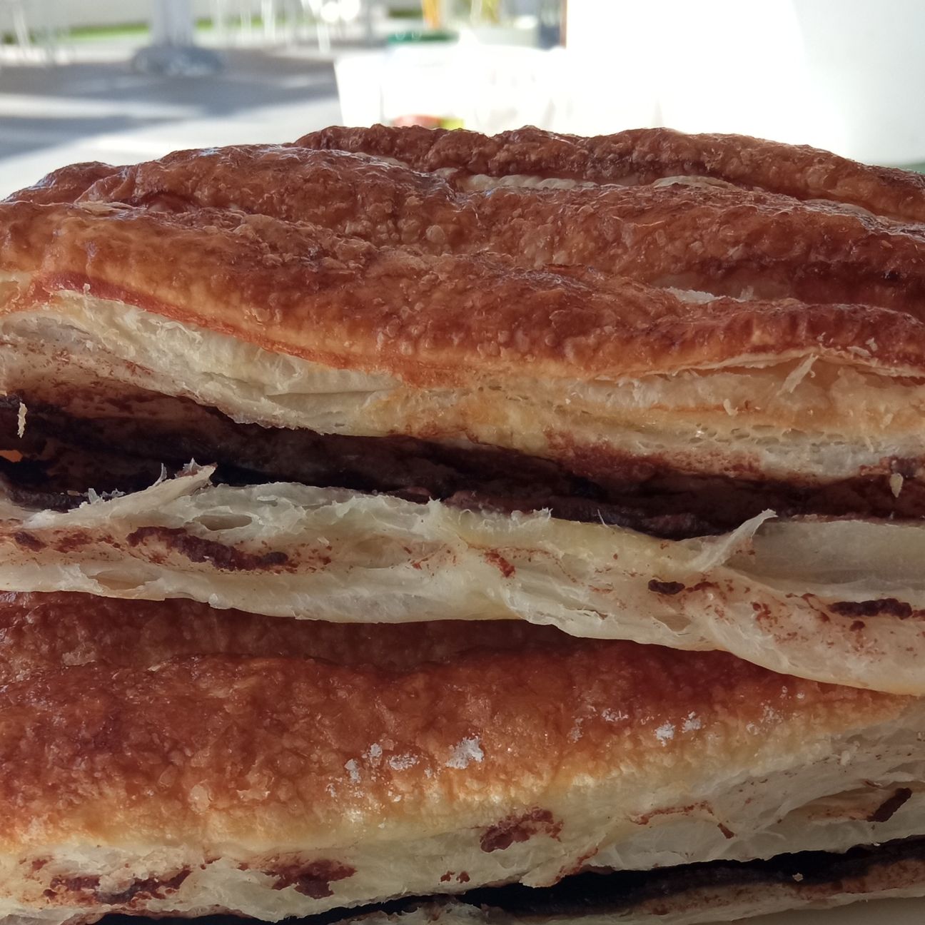 Strudel di pasta sfoglia alla Nutella