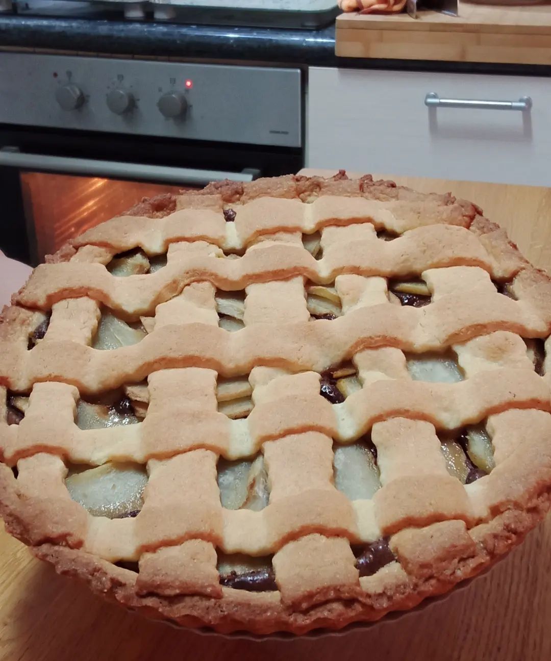 Crostata pere e cioccolato