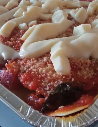 Ricetta Lasagne con parmigiana di melanzane di angela876
