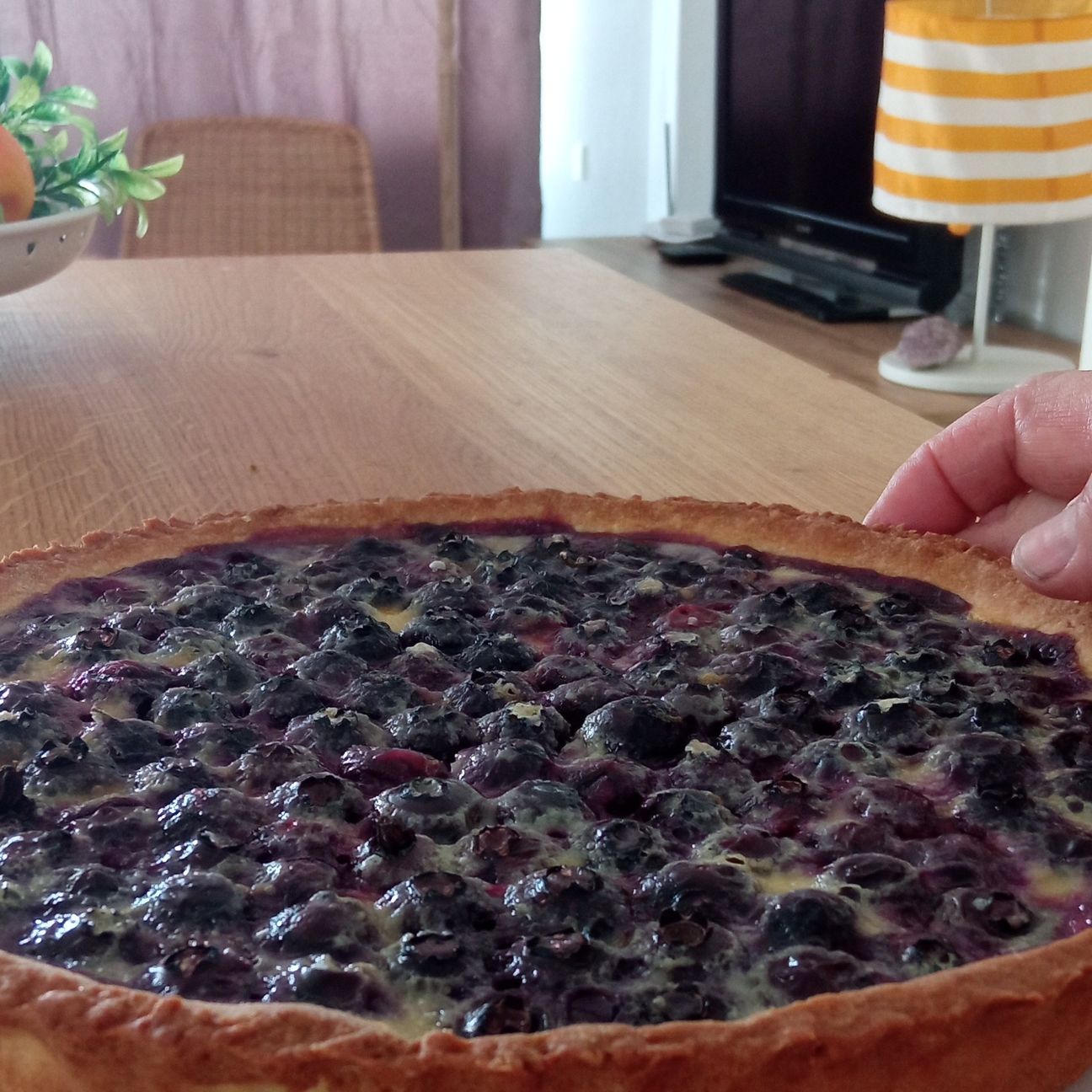 Crostata rustica con mirtilli freschi