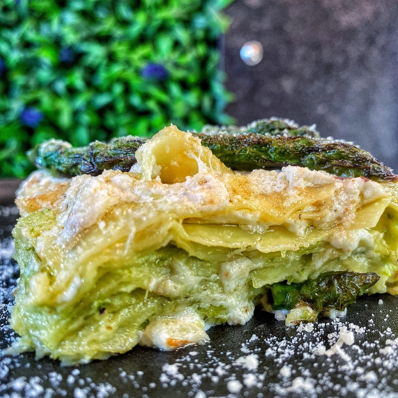 Lasagnetta crema di burrata e asparagi