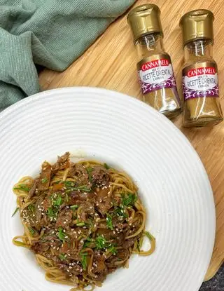 Ricetta Noodles con manzo speziato di Burrataepistacchi